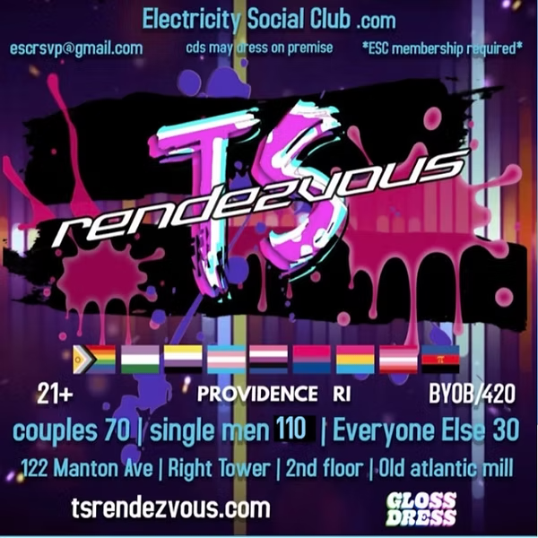 glossdress's tweet photo. Tonight! @ts_rendezvous @ESCPVD https://t.co/3mfhdS6Cmb