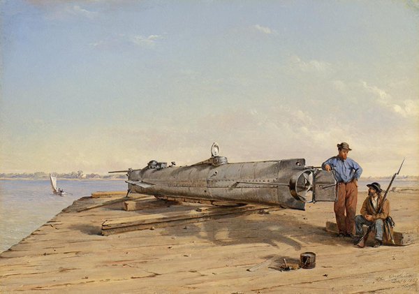 On this day in 1864, the Confederate submarine HL Hunley sinks the Union warship USS Housatonic off Charleston, South Carolina. The sub, which is damaged in the attack, is lost with all hands.

For more about Civil War submarines, see: militaryhistorynow.com/2020/10/16/mor…