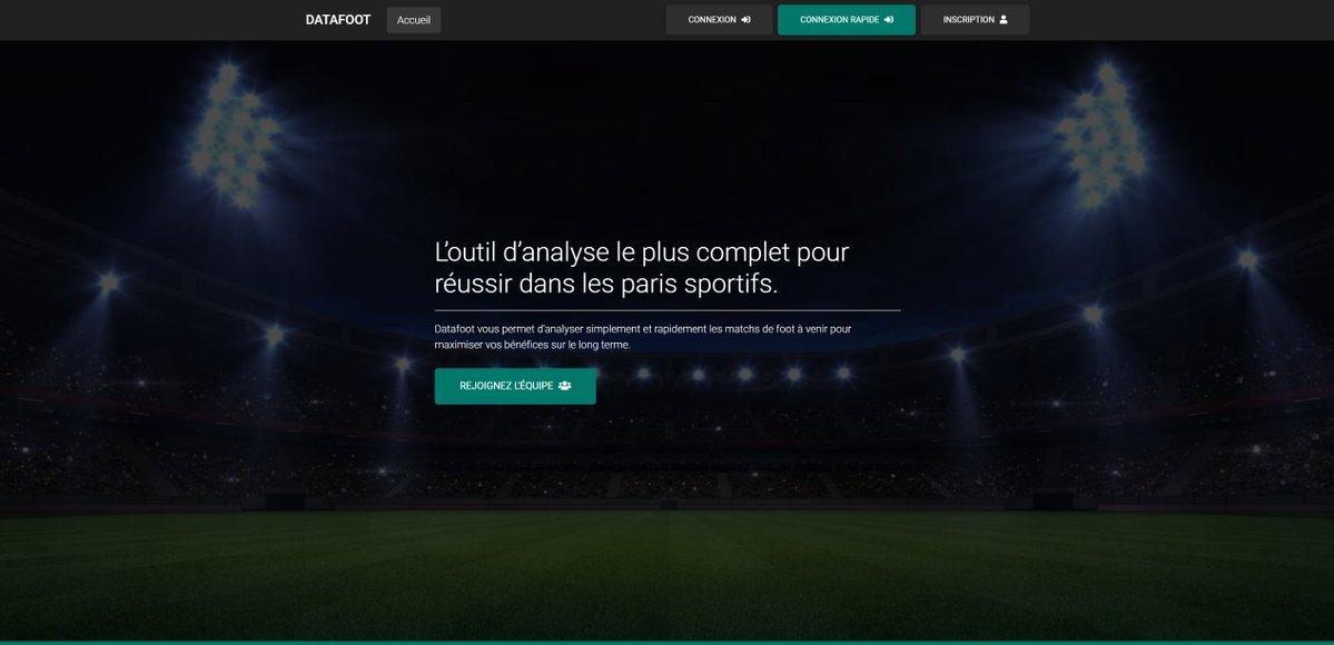 🔔 DATAFOOT LIVE EXISTE 🔔

La première version de Datafoot LIVE est désormais disponible sur Datafoot.

Si tu as déjà ressenti ce besoin dans ta carrière de parieur, alors cette fonctionnalité est faite pour toi :

“Je souhaiterais jouer le OVER 0.5 mi-temps mais avec une cote