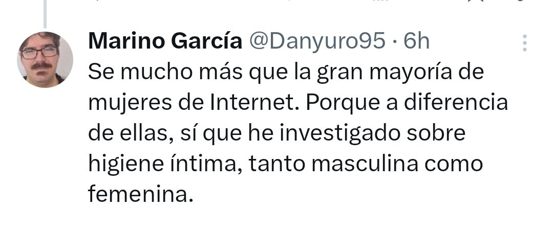 yosiome's tweet photo. Qué alivio saber que un hombre que leyó un par de artículos entiende más la menstruación que quienes la vivimos todos los meses desde los 12 años.
Y yo sé más de próstata que vos porque leí Wikipedia. https://t.co/PhiCf14xSS