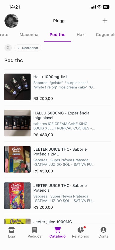 Visionariocrema's tweet photo. Salve rapaziada boa tarde, vem dá uma olhada na loja!! Vários pod thc e muito +

Acesse https://t.co/YDGGdCQZtV
Referência nos envio! https://t.co/JoiwhKGfiF
