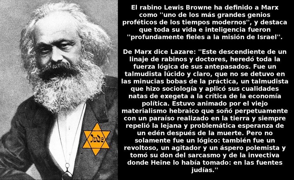 🧵EL MARXISMO ES TALMUDISMO PARA GOYM 🩸🕎 

La judería es la madre del comunismo, eso es un hecho histórico, pero lo que poco se habla es del origen literalmente talmúdico de estas ideas. 📜