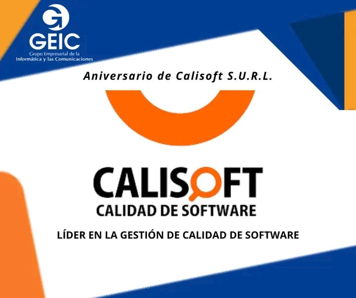 GEIC_DICE's tweet photo. Atentos ⤵️
Centro Nacional de Calidad de Software está de aniversario. Desde el #GEIC_DICE extendemos nuestra felicitación al colectivo de trabajadores de #Calisoft en su aniversario.

Sigamos trabajando juntos por la #CalidadGarantizada.

#SomosGEIC #CalidadDeSoftware https://t.co/0z3K9Ogowr