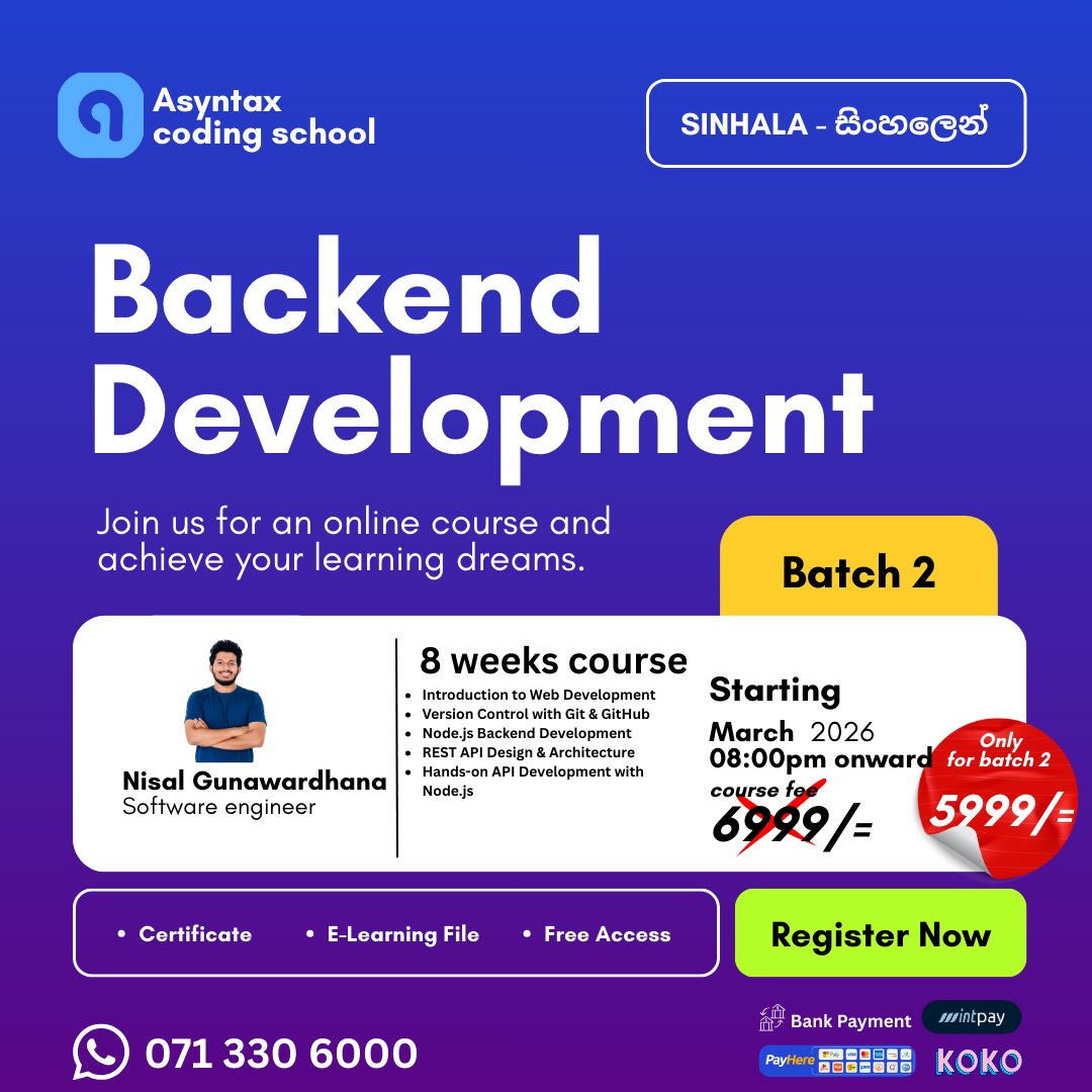 Nisal Gunawardhana tweet media