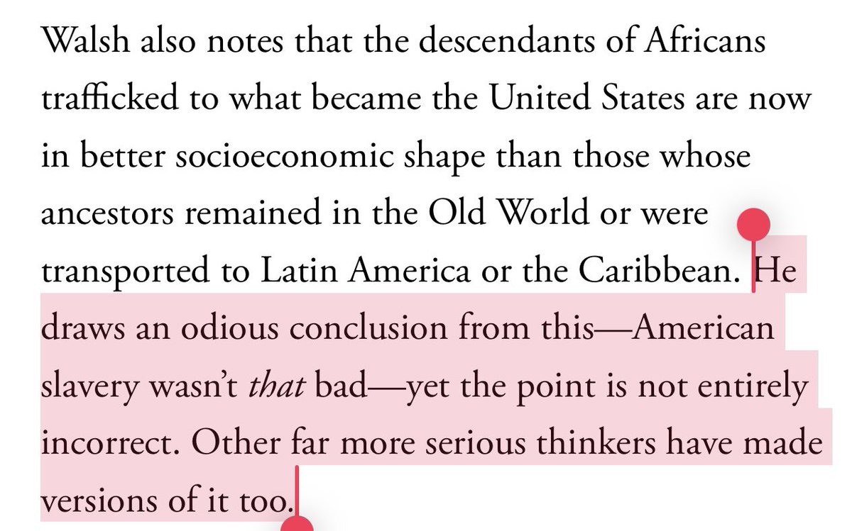 When you’re trapped in the long 2020 and your one party trick is “anti-woke,” you end up both-sidesing slavery.