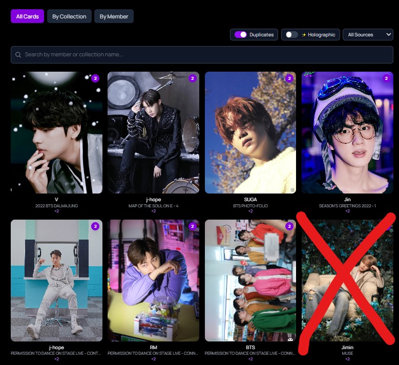 I'll trade for anything i don't have ( NO ALBUM MISSIONS PC) User