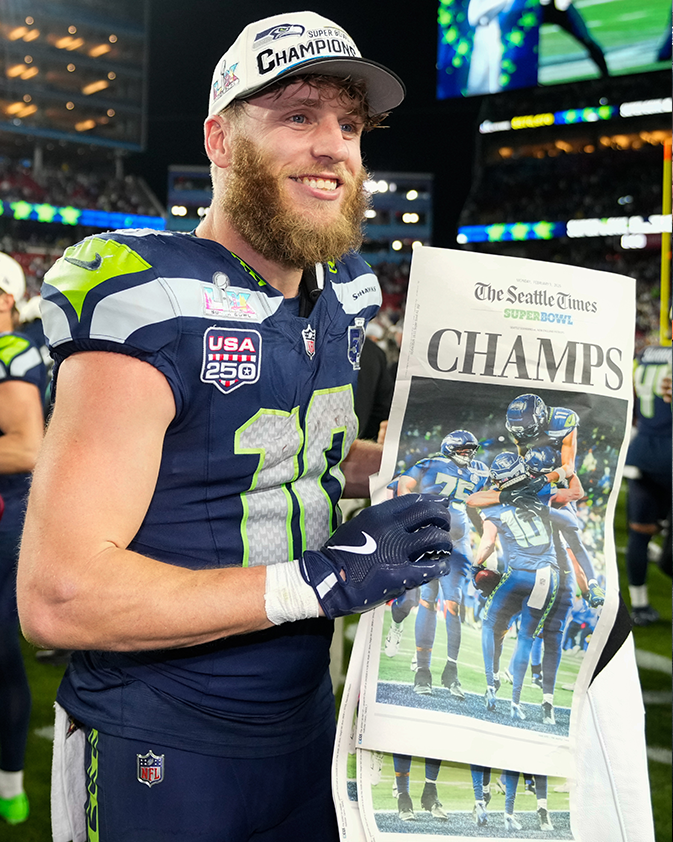 NFL's tweet image. One week ago today 🏆