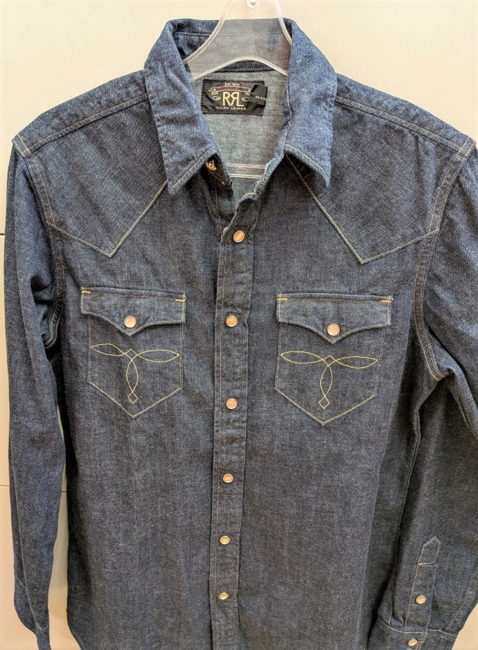 RRL コンチョ デニムシャツ」を買い取らせていただきました。 ご自宅に