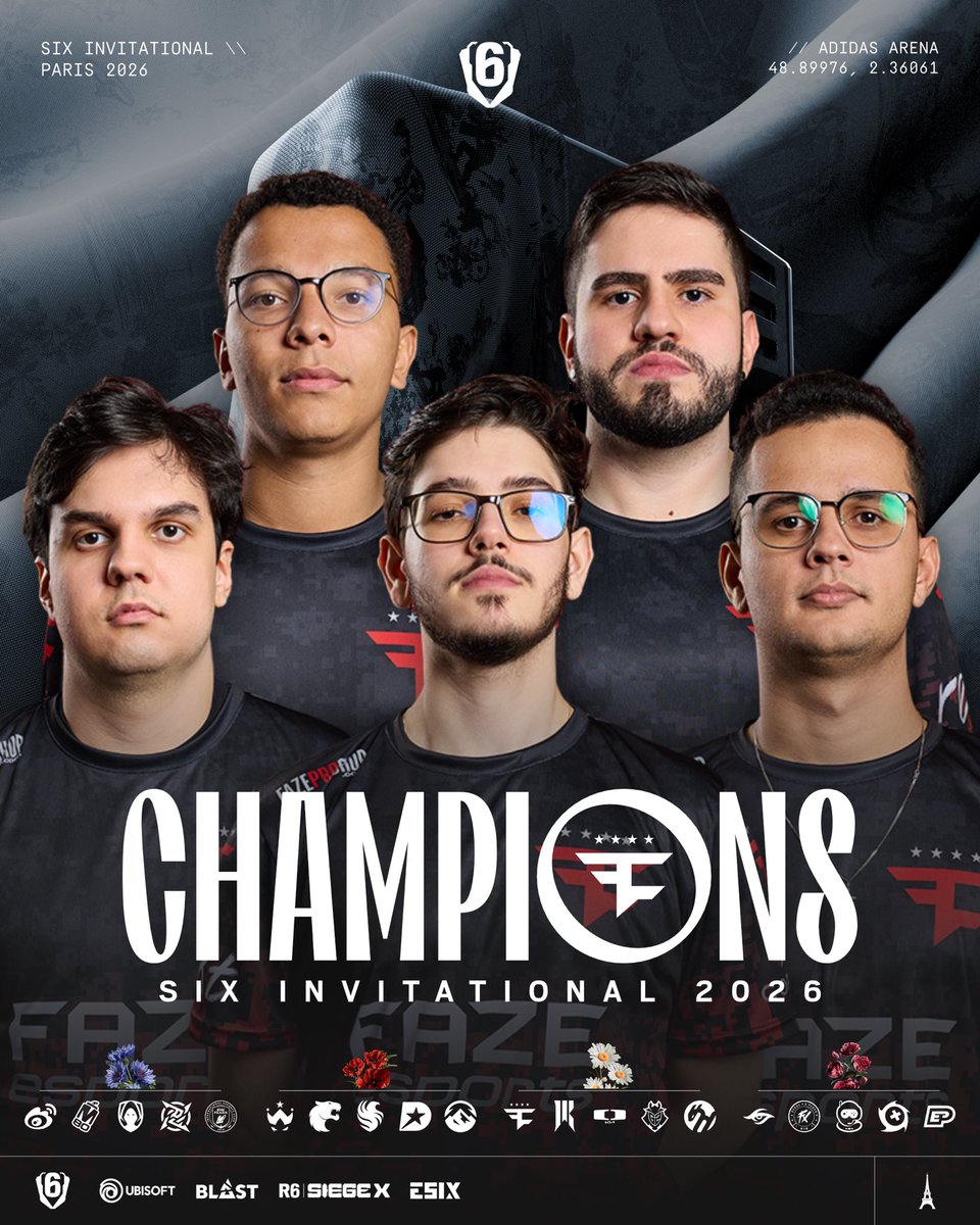 ESIX_FR's tweet photo. ⭐️⭐️ La meilleure équipe de l’histoire ❗️🏆
🇧🇷 @FaZeEsports remporte le Six Invitational et devient la première équipe de l’histoire à remporter 2️⃣ fois le marteau en ne faisant aucun changement au sein des joueurs  ! 🔨 https://t.co/vUQnE9Yaev
