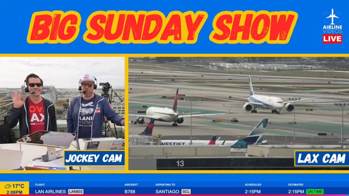 airlinevideos's tweet image. WATCH US LIVE 📺… the EMIRATES A380 NBA LIVERY &amp;amp; LUFTHANSA 747-8i RETRO both departing LAX in the 3PM PST hour! Don’t miss it! #aviation #planes ✈️

🔴LIVE LOS ANGELES (LAX) AIRPORT ACTION! (February 15th, 2026) youtube.com/live/WXwHrRFXz… via @YouTube