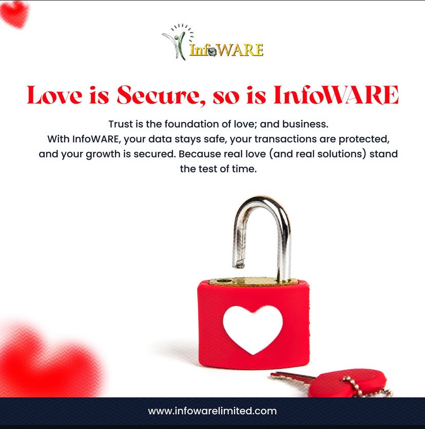 InfoWARELimited's tweet image. Since it’s the season of love ❤️

We’re reflecting on what keeps relationships strong — trust, reliability, and long-term commitment.

The same values power every solution we build at InfoWARE.

#infowarelimited  #securitysolutions #tradingtechnology #Builtontrust