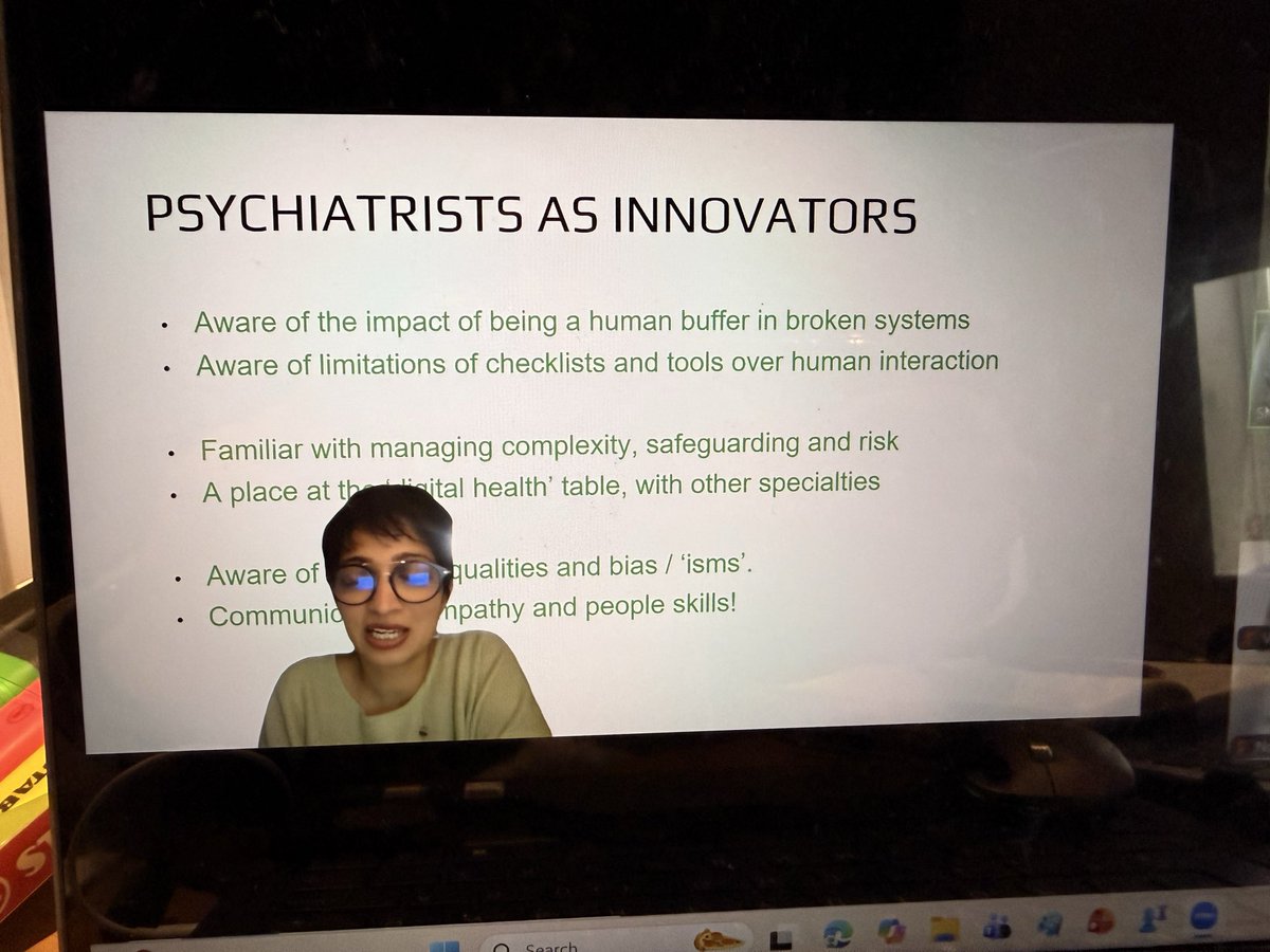 Asifmbachlani's tweet photo. Digital&Leadership
Delighted 2co-organise @rcpsych #digital #lmfs module c Ayesha Rahim!
Sessions inc:
➡️Pt perspective c Dr Sarah Markham
➡️AI breakout session
➡️trainees & digital @AmitChougule_X @GoCarpediumDoc
➡️innovation - ecg, AVT & physical health
@OwenBowdenJones https://t.co/SGX3dI6Nvy