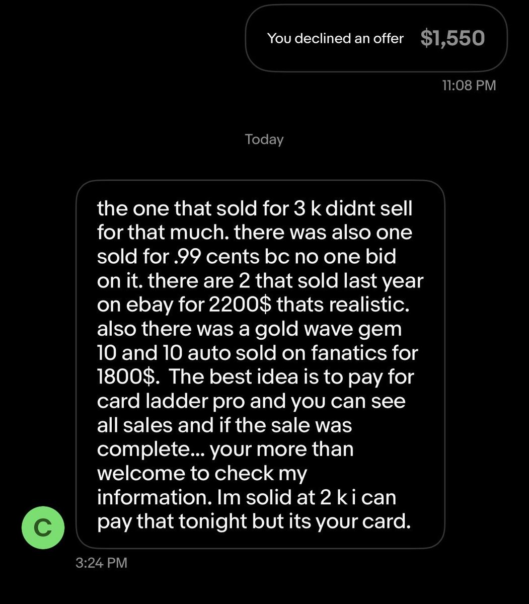 This guy just doesn’t want to hear, “no thanks.”