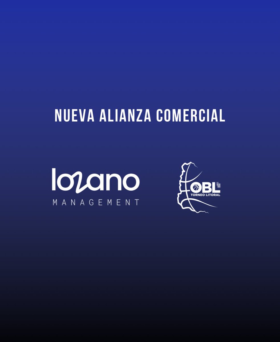 🤝  𝐍𝐮𝐞𝐯𝐚 𝐚𝐥𝐢𝐚𝐧𝐳𝐚 

Lozano Management estará a cargo del área comercial del Torneo Litoral