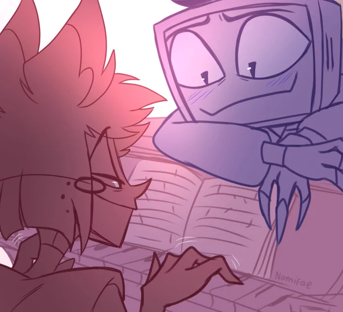"Yeah, I saw sparks…" (1/2) #RadioStatic #HazbinHotelFanart