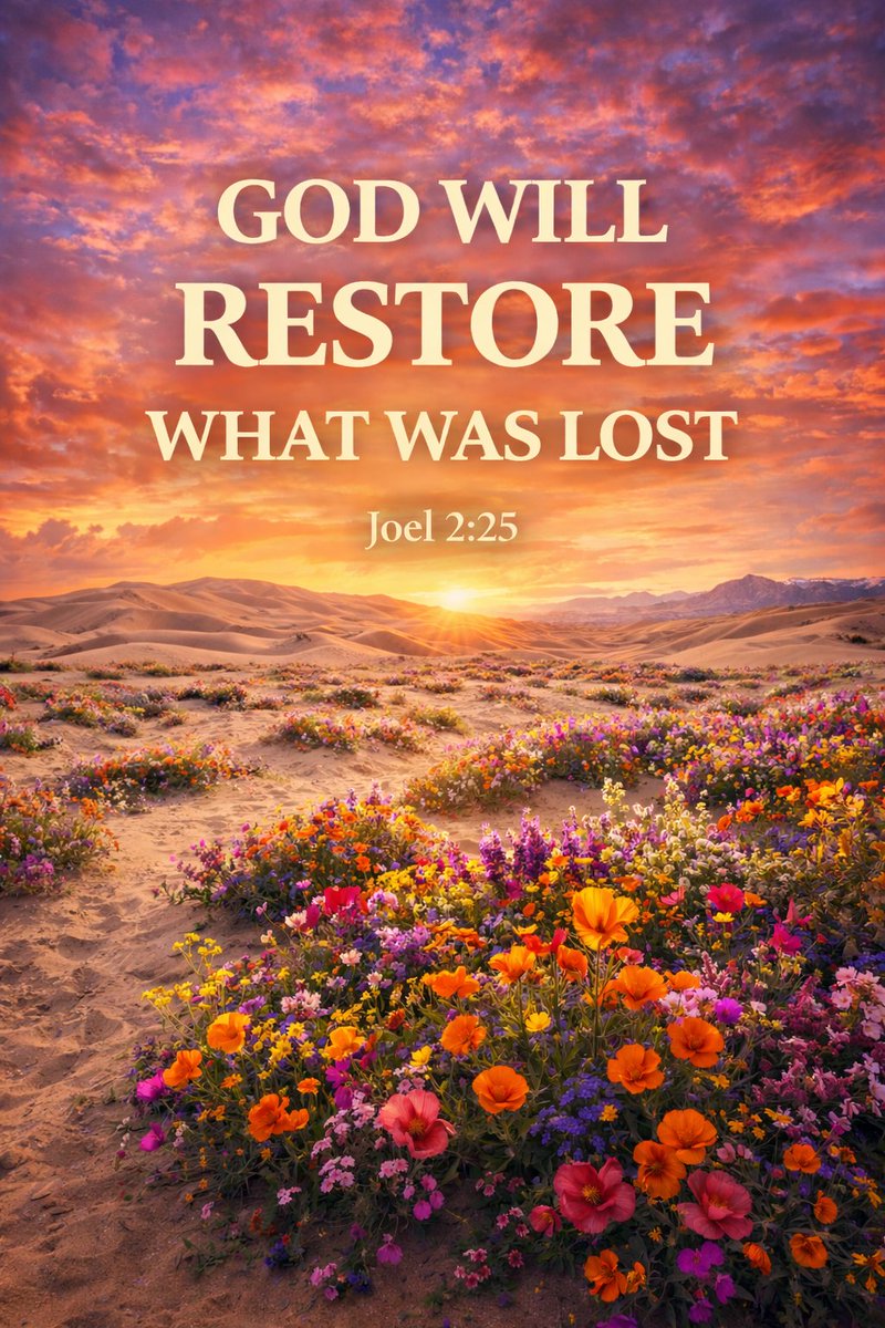 tolocarsa's tweet photo. Joel 2:25 (NKJV)
So I will restore to you the years that the swarming locust has eaten. https://t.co/eCqkRqTD8x