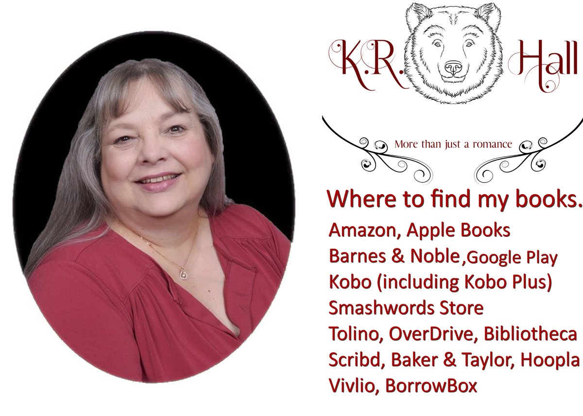 Web krhauthor.wixsite.com/krhall
Group facebook.com/groups/2616580…
Insta instagram.com/krhall_author/
Goodreads goodreads.com/author/show/15…
BookBub bookbub.com/authors/k-r-ha…
Allauthor krhall.allauthor.com
Threads threads.net/@krhall_author
TT tiktok.com/@k.r..hall.aut…
Bluesky bsky.app/profile/krhall…