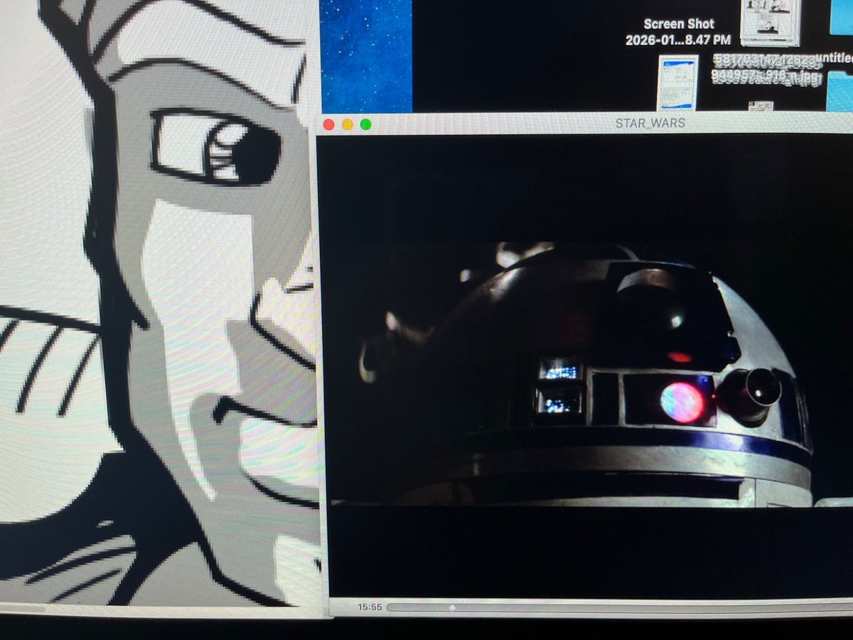 Coloring the future with some old friends. #SmackedInTheHead #comics