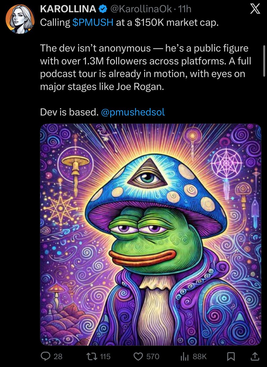 Pepe Mushroom - $PMUSH tweet media