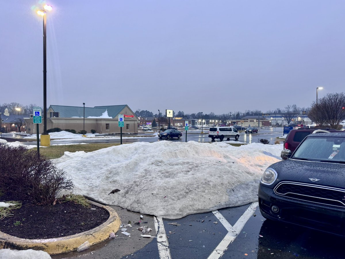 WesJohnsonVoice's tweet photo. What in the world is wrong with these shopping centers using handicapped spaces to pile snow & ice in? Special place in hell for you folks. π₯ π https://t.co/kzIXREkH83