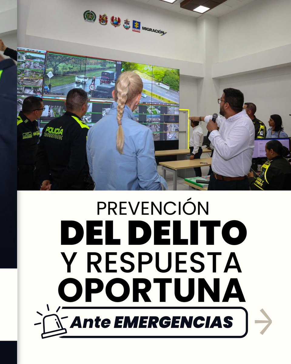 ValleSeguridad's tweet photo. Presentamos al sector empresarial nuestro Centro de Gestión de Emergencias y Seguridad, CGES 🖥️🚨

Desde aquí trabajamos sin descanso por la seguridad de los vallecaucanos 🦾 https://t.co/3uh2BdNxiB