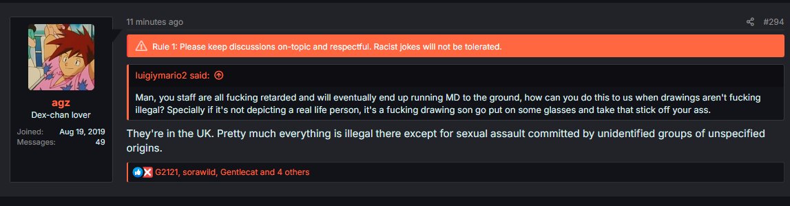 The Mangadex forums are a BLAST to read.