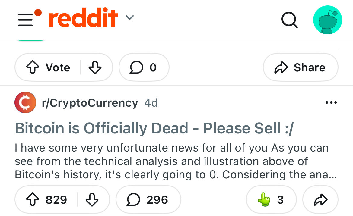 sentiment on reddit super positive