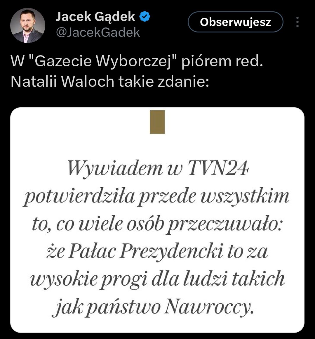 M_Nocun's tweet photo. @JacekGadek Nie sądziłem, że to kiedykolwiek powiem... Lecha Kaczyńskiego, mimo, że nie z mojej opcji politycznej, przynajmniej uważałem za prezydenta. CowRocky zapisze się w historii jedynie jako #PISior https://t.co/hoJWRJ6N09