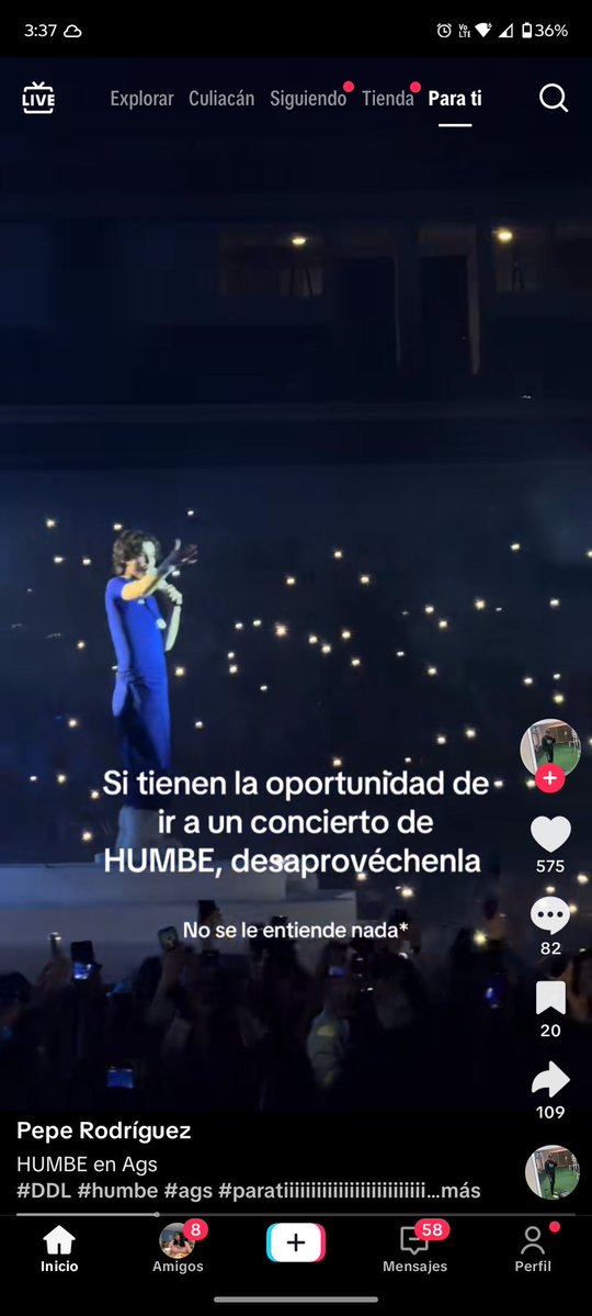 me da risa que este wey gastó dinero y se tomó el tiempo de comprar un boleto, de ir al concierto y TODAVÍA de subir un tiktok, no cabe duda que los haters de Humbe son sus mayores fans