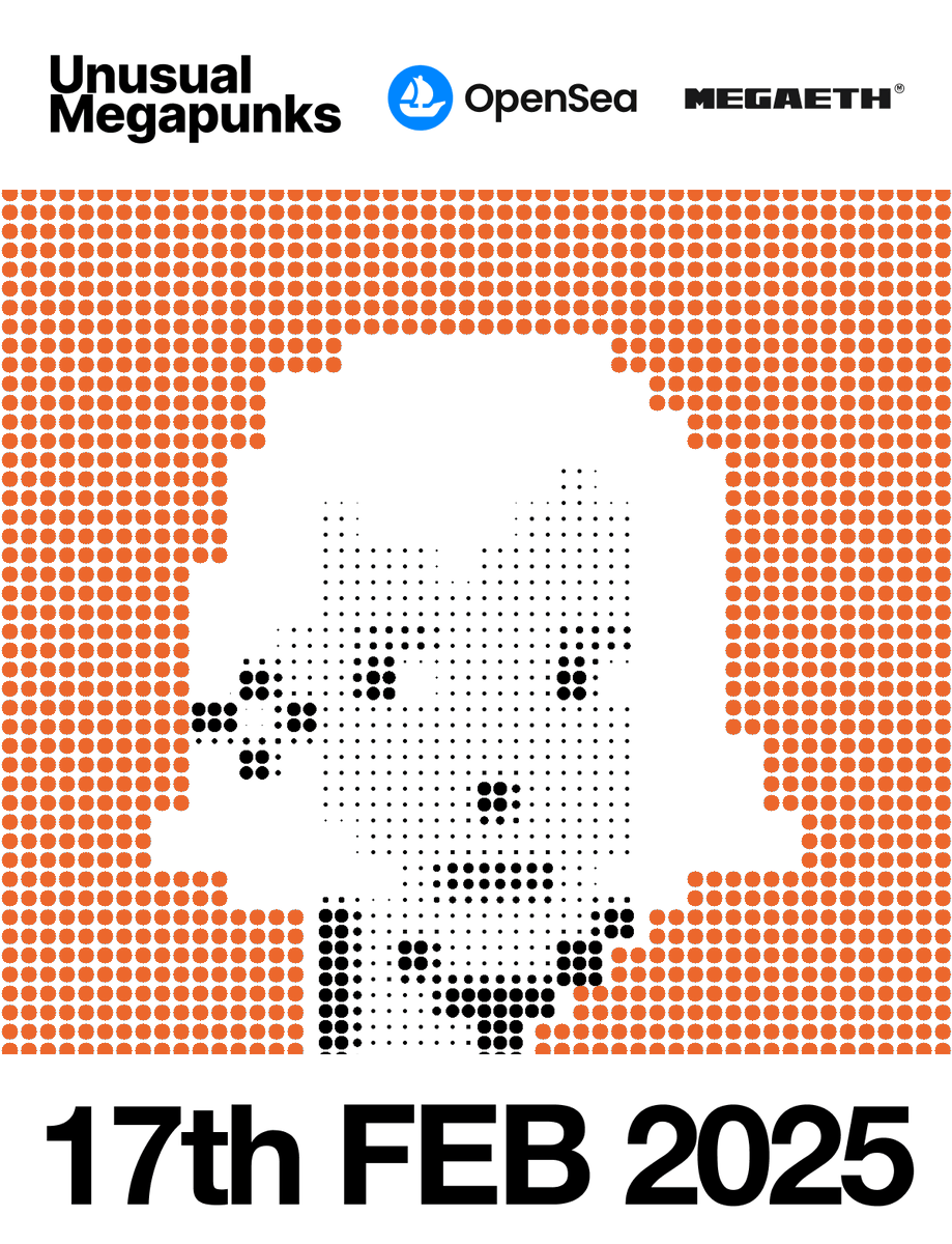 Collaboration with <a href="/Unusualpunks/">Unusual Megapunks</a>

Rewards

10 GTD spots

Requirements

Follow <a href="/Unusualpunks/">Unusual Megapunks</a>

Follow <a href="/0x13_user/">User13</a>

Comment your EVM wallet address

⏳ You have 18 hours to participate
Here we go 👤