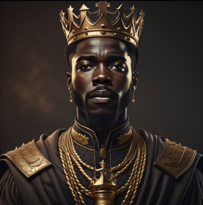 AfroAmerican's tweet photo. Art of the Day! "The King Of Gold". Buy at: https://t.co/xER6jKg7iK https://t.co/WO0afOtQV3