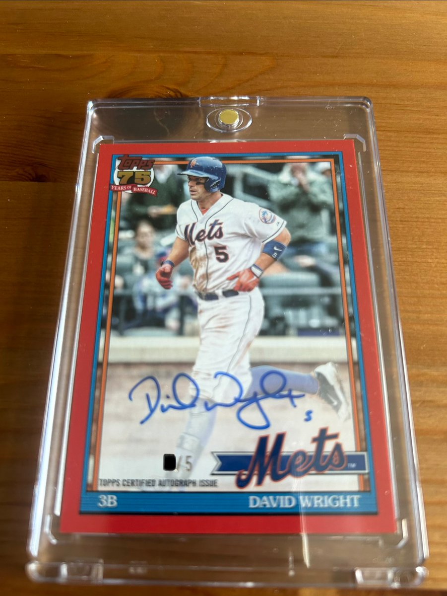 SERIES1 HOBBY #6 デビッド•ライトのオート！メッツのレジェンドの方