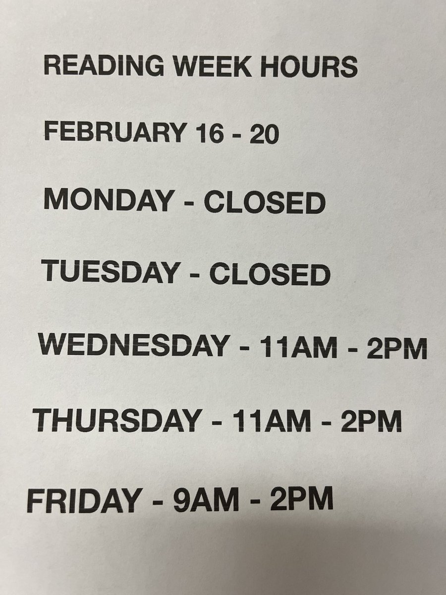 btcafe1's tweet photo. Specials and hours for reading week! https://t.co/NQdLkjVCMm