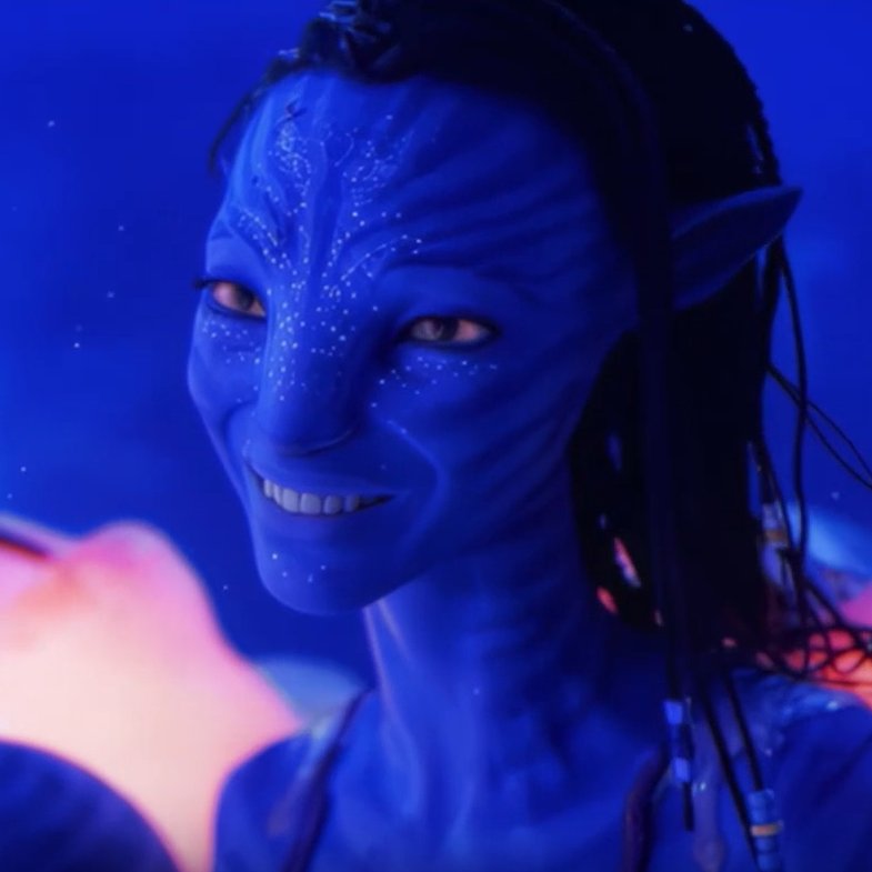 beautyofattolia's tweet photo. I love that our last shots of Neytiri are of her smiling https://t.co/anS0DEY85r