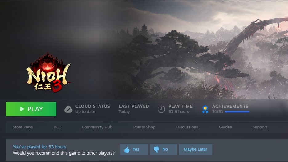 phantomnius's tweet photo. And that's Nioh 3 All Achievements done.

#Nioh3 #nioh #koeitecmo #teamninja

@koeitecmoeurope @TeamNINJAStudio @nioh_game https://t.co/8LwzooQTjn