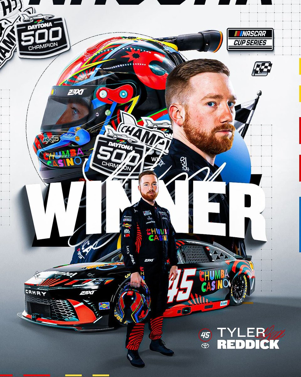 NASCAR's tweet image. IT'S TYLER'S TIME!

@TylerReddick wins the 68th running of the #DAYTONA500!