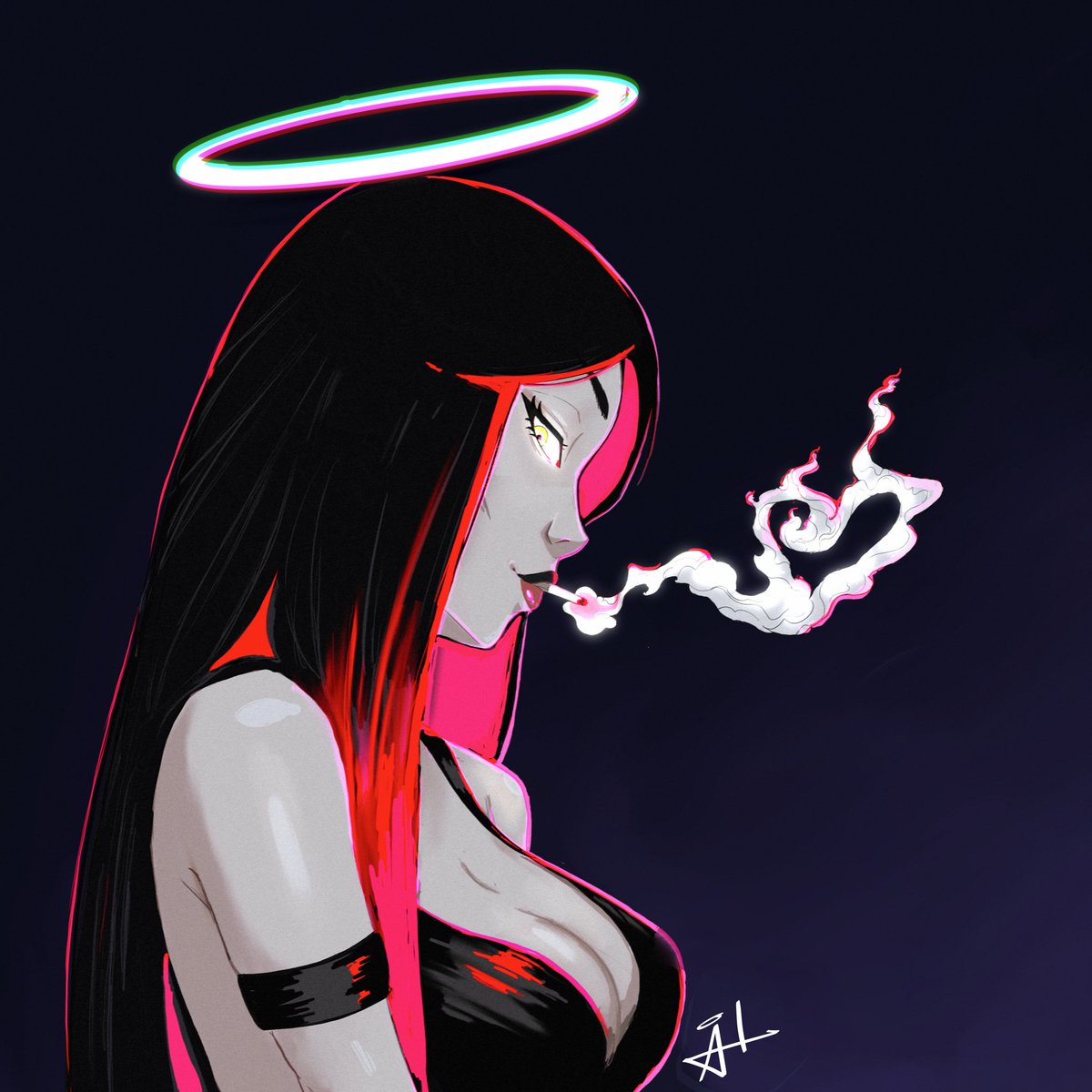 I’m not the best artist but I still wanted to cook something special up for you, darling. 

So tell me, do you have a light? 💋