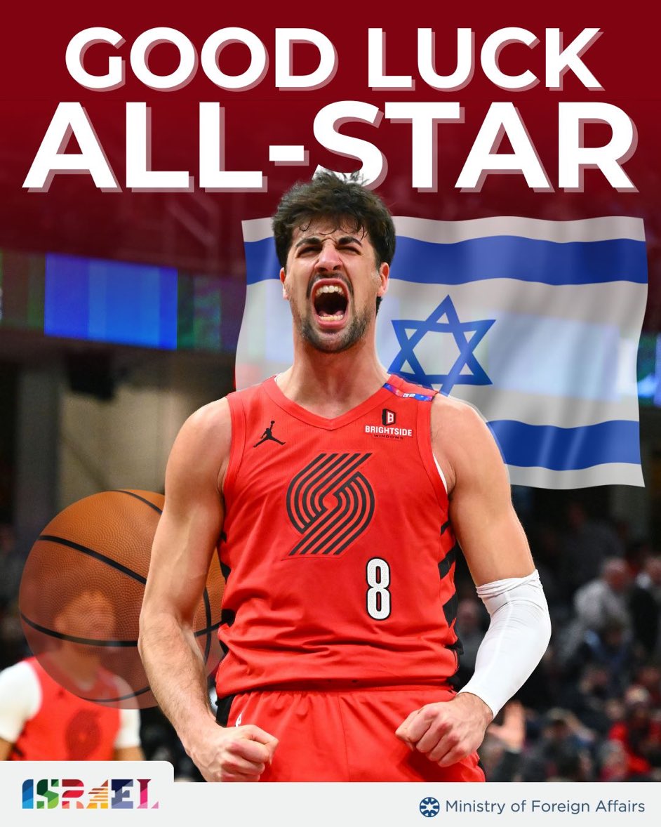 BDS supporters going nuts!!! 😂😂😂 Let’s go Deni Avdija. <a href="/NBA/">NBA</a> #NBAAllStar2026 <a href="/Israel/">Israel ישראל</a> #DeniAvdija