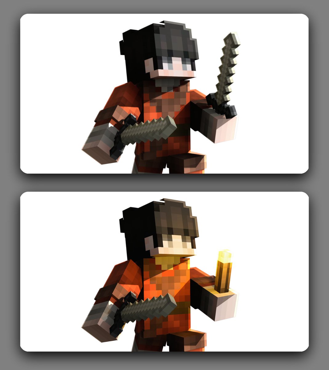 Olivacio_MC's tweet image. Ando dudoso 🤔, Pero para ustedes cuel le parece mejor ✅

MD 💬 al discord 👾 : olivaciomc,

#Minecraft #thumbnail #thumbnaildesigns #render