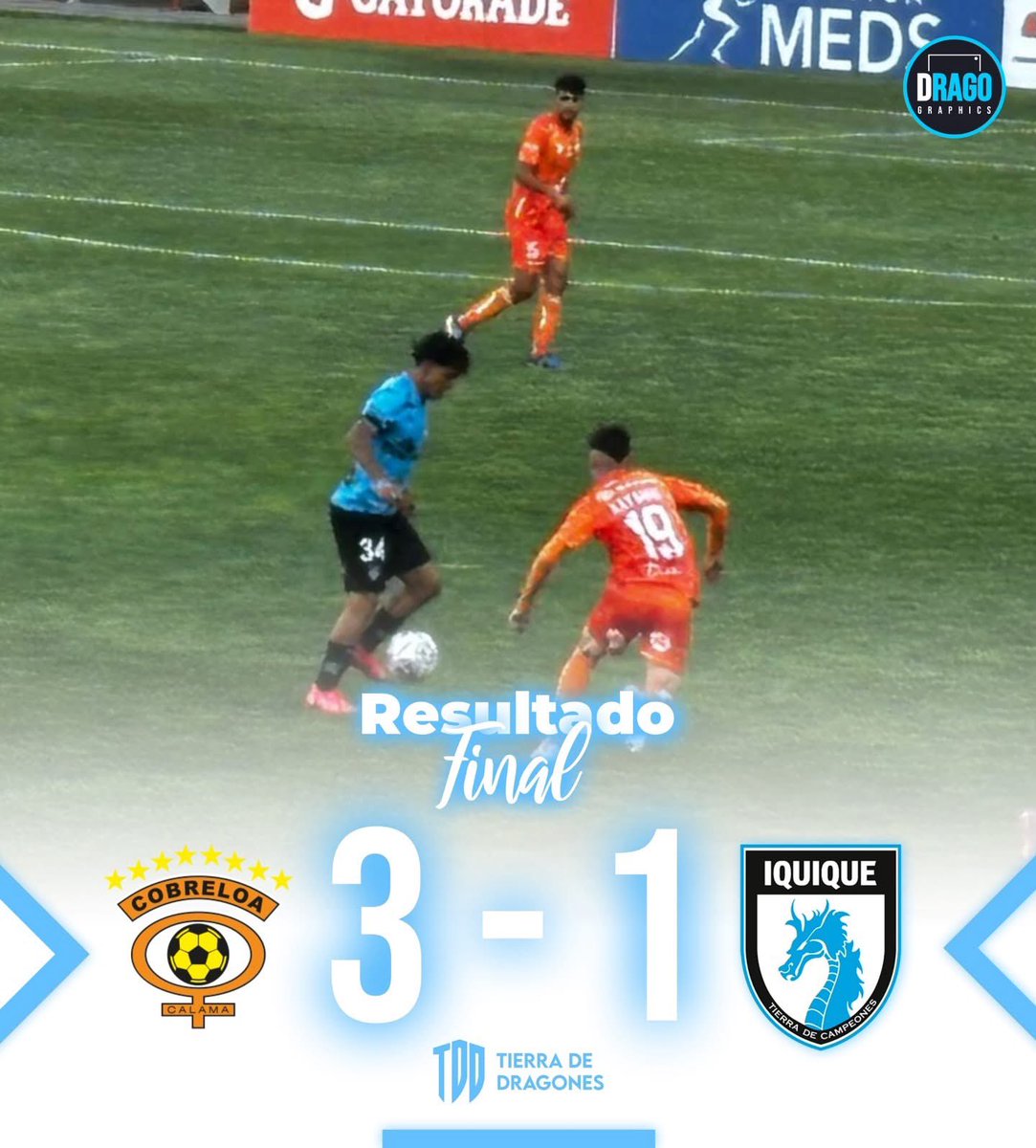 Iquique cayó 1-3 ante Cobreloa en Calama, en partido amistoso jugado en el estadio “Zorros del Desierto”. El gol de los dragones celestes fue anotado por el defensa central uruguayo Jorge Ayala ⚽️