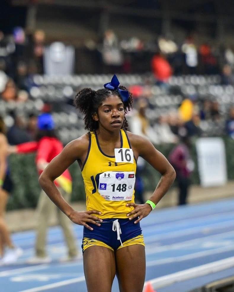 JCSUSports's tweet photo. JCSU’s Kamaya Speight takes 1st in the Women’s Pentathlon 800m! #CIAAITF https://t.co/XeoqCl2YG7