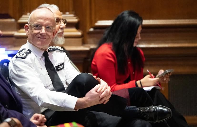 Sir Mark Rowley, the Met Police commissioner, at the British Muslim Trust launch last week. The trust has won the government’s contract for the “Combatting Hate Against Muslims” fund worth up to £650,000 for the 2025-26 financial year, then £1 million for 2026-27 and £1m for
