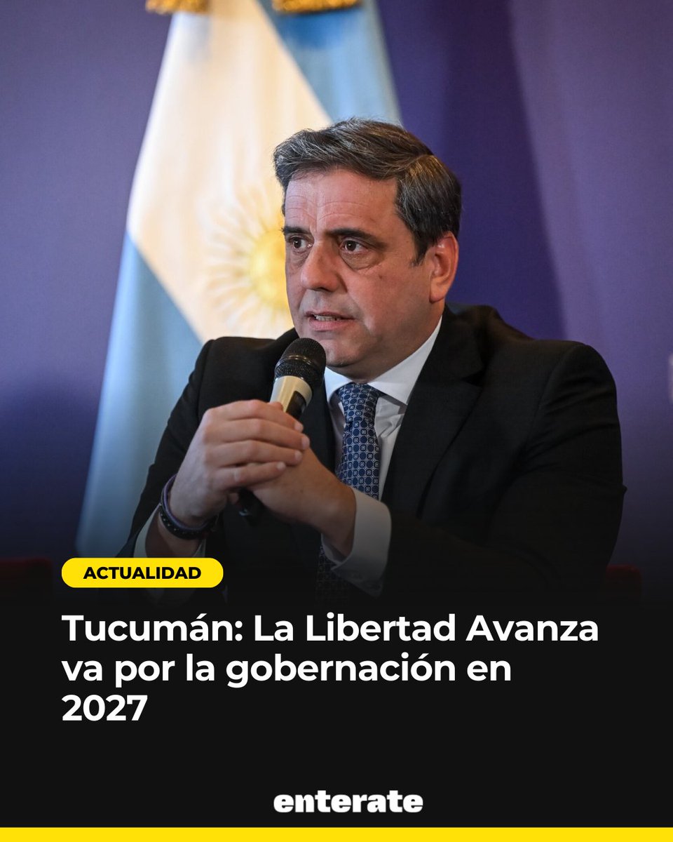 🚨 "LA LIBERTAD AVANZA PELEARÁ LA GOBERNACIÓN". Lisandro Catalán ratificó que el espacio libertario será la alternativa real de poder en #Tucumán para el 2027.

🏛️ Desmintió operaciones y confirmó el respaldo total de la conducción nacional. 👇
enteratenoticias.com.ar/politica/lisan…