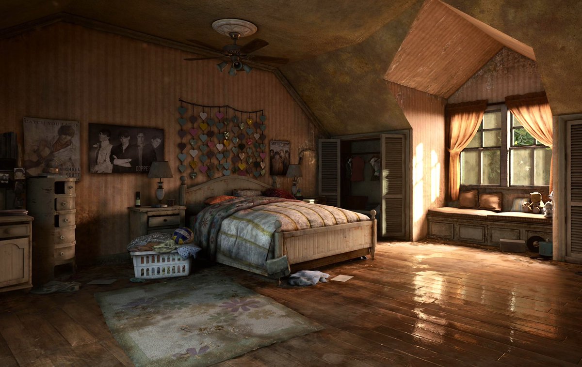Taryn_VP's tweet image. Abandoned bedrooms | The Last Of Us I (PS5)