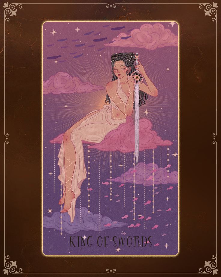 Esta Reina de espadas viene a recordarte que te mantengas firme en tus decisiones, sobre todo en estos días tan movidos 💘