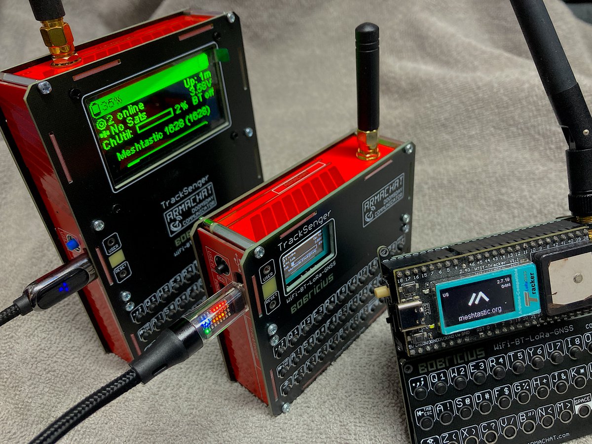 bobricius's tweet photo. Doomsday off-grid message system #TrackSenger
Based on Heltec tracker, all assembly variants
https://t.co/6mgtKpVObb
WiFi-LoRa-BT-GPS - All in one
#meshtastic
#armachat
@Heltec_Auto https://t.co/5g4Xo942Pf