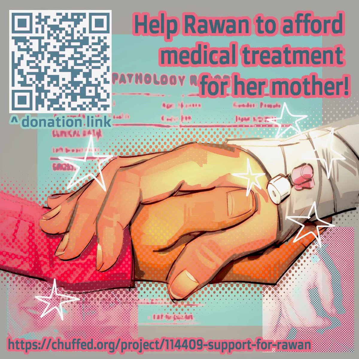 ‼️ $500 URGENTLY NEEDED FOR KIDNEY STONE TREATMENT FOR RAWAN’S MOTHER IN GAZA‼️ SHARE WIDELY AND GIVE GENEROUSLY!