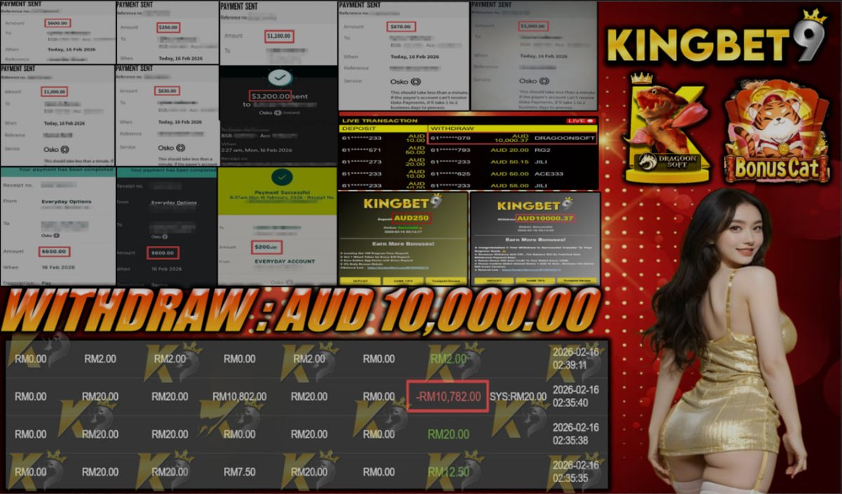 👑𝑪𝒐𝒏𝒈𝒓𝒂𝒕𝒖𝒍𝒂𝒕𝒊𝒐𝒏𝒔 𝑪𝒖𝒔𝒕𝒐𝒎𝒆𝒓 𝑾𝒊𝒕𝒉𝒅𝒓𝒂𝒘👑

⚡️Deposit -  AUD 250.00
☄️Withdraw Amount  - AUD 10,000.00
🔝Platform -   DRAGOON SOFT
🚨Game -  BONUS CAT 

ʟɪᴠᴇ ᴄʜᴀᴛ :KINGBET9.net/#chatroom📷Registerlink:kingbet9aus.com/RFK9TWITT📷