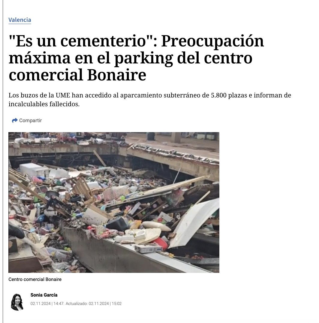 BeatrizTalegon's tweet image. La verdad debe abrirse camino. Sobre todo cuando de justicia se trata. 
Aquí tenéis la noticia fundamental, que fue borrada, pero he conseguido recuperar. Es la clave fundamental, porque en ella se evidencia que la UME habló de muchos muertos en Bonaire. 
Esta es la prueba