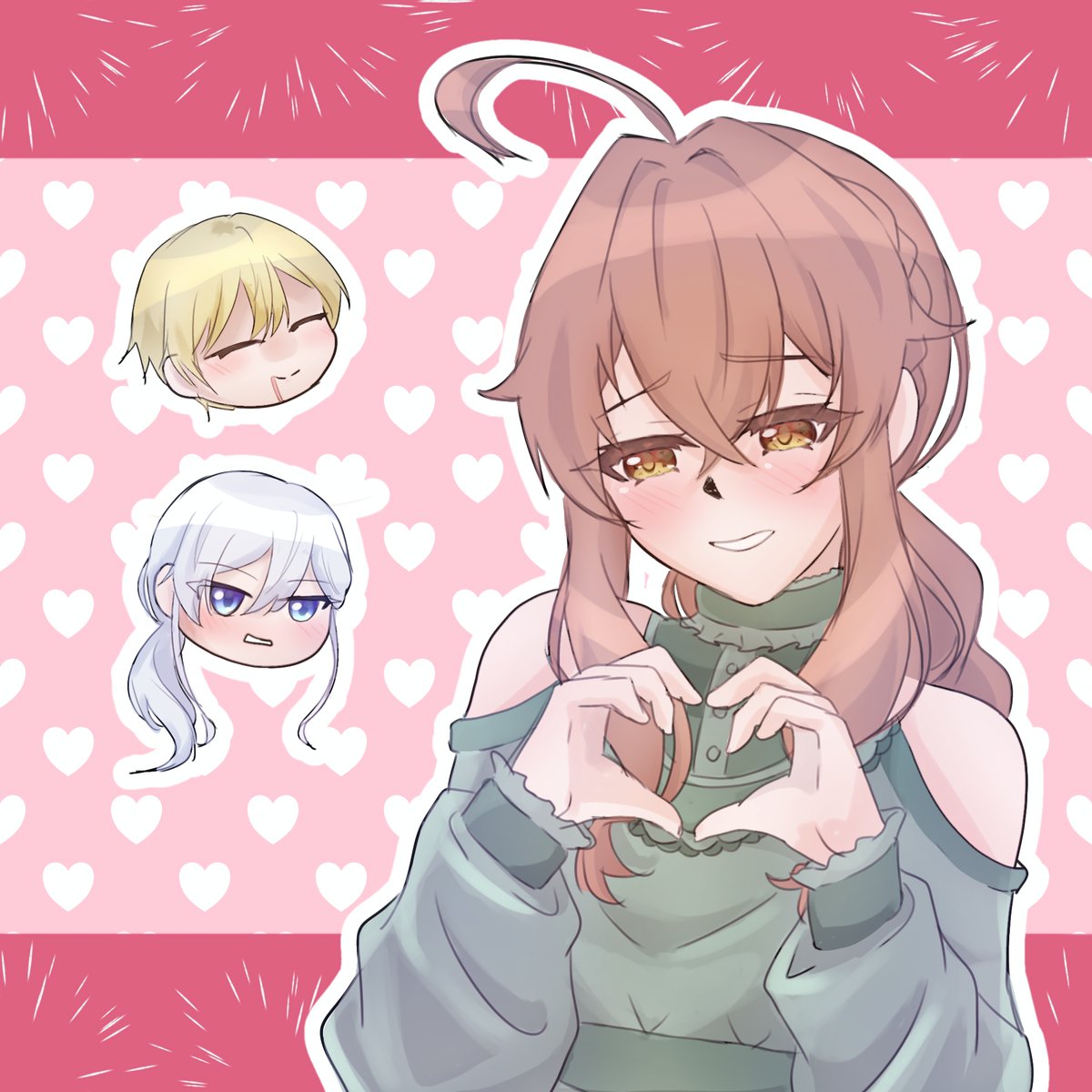 FELIZ SAN VALENTIIINN!!!! atrasado pero a nada ////  #silentwitch #沈黙の魔女の隠しごと #モニカ #シリル アシュリー #chinmokunomajonokakushigoto #fanarts #anime #ᴀɴɪᴍᴇᴀʀᴛ #dibujó #dibujoanime #animefanart #animedrawing #artwork #artist #draw #drawing🎨 #drawanime #fanarts